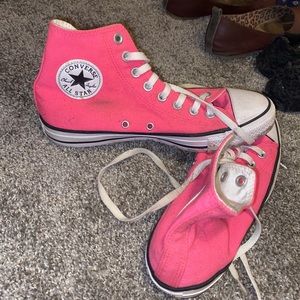 Hot pink converse